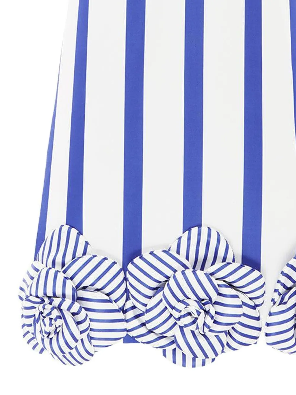 Leo Lin Suzy striped floral mini dress - Wit