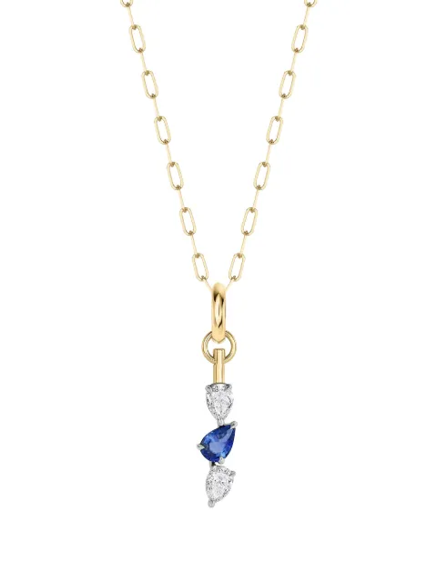 PHILLIPS HOUSE diamond sapphire triple drop necklace