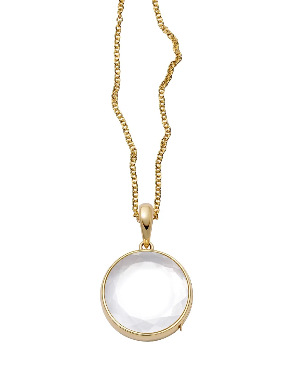 Loquet 18K yellow gold round locket necklace - Oro