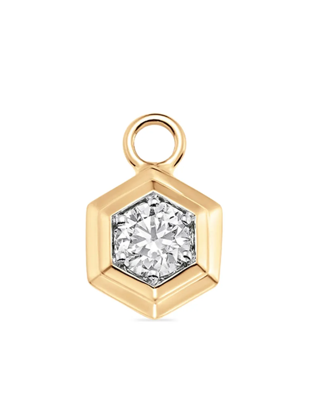 Sara Weinstock 18k Yellow Gold Diamond Pendant Charm In Gold