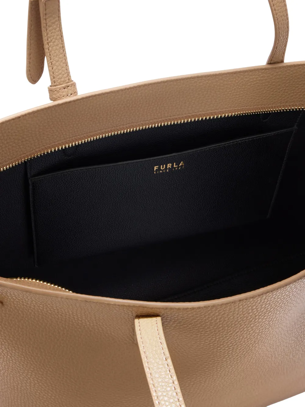 Furla Giove leren shopper Bruin