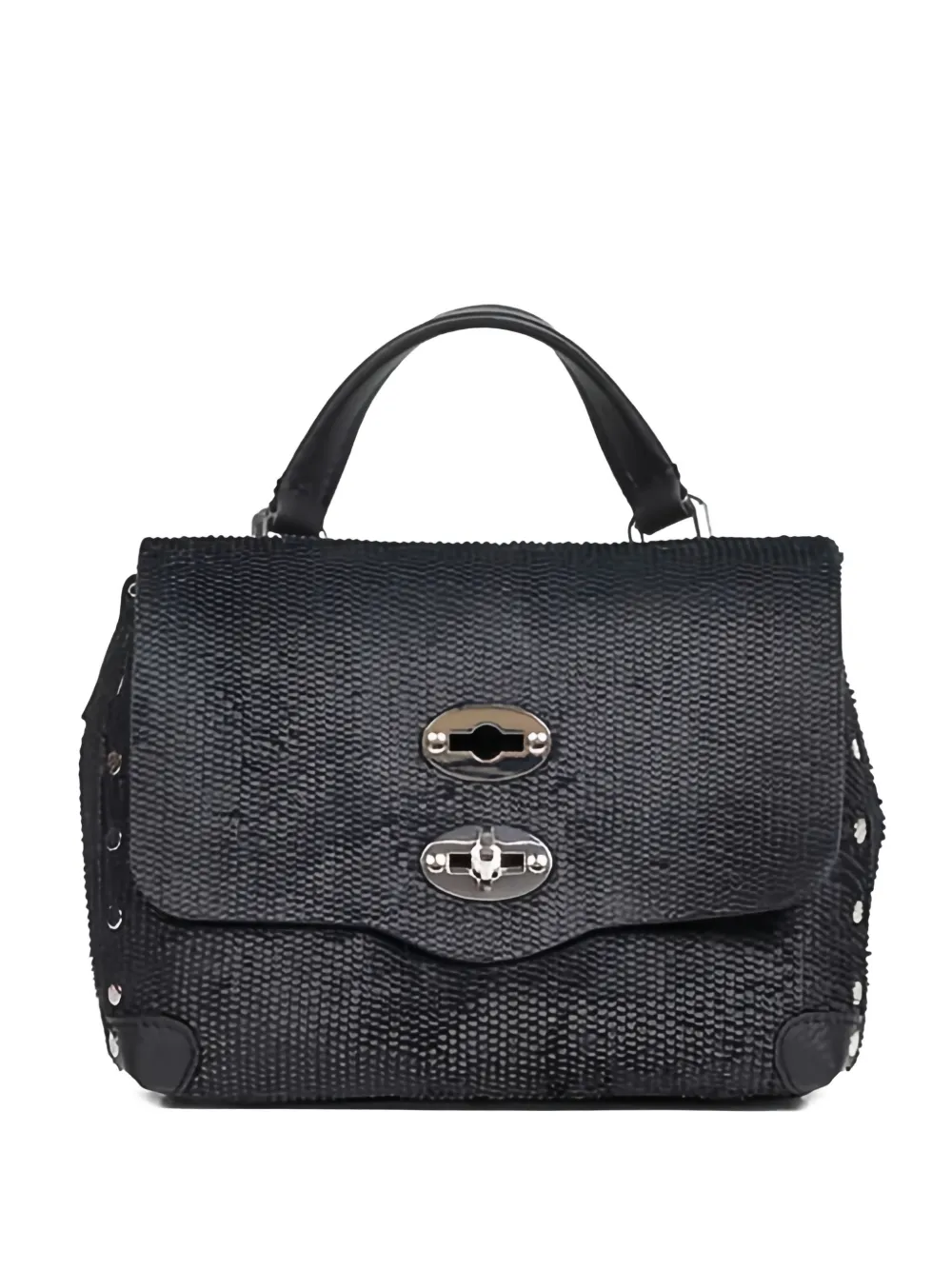 Zanellato Borsa tote con borchie - Nero