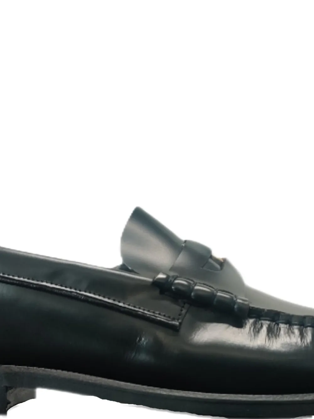 Tommy Hilfiger Logo-detail Leather Loafers In Blue