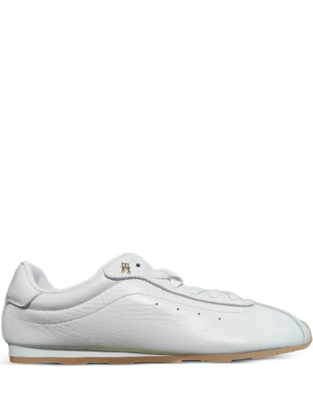 Tommy Hilfiger TH monogram leather sneakers | White | Image 1