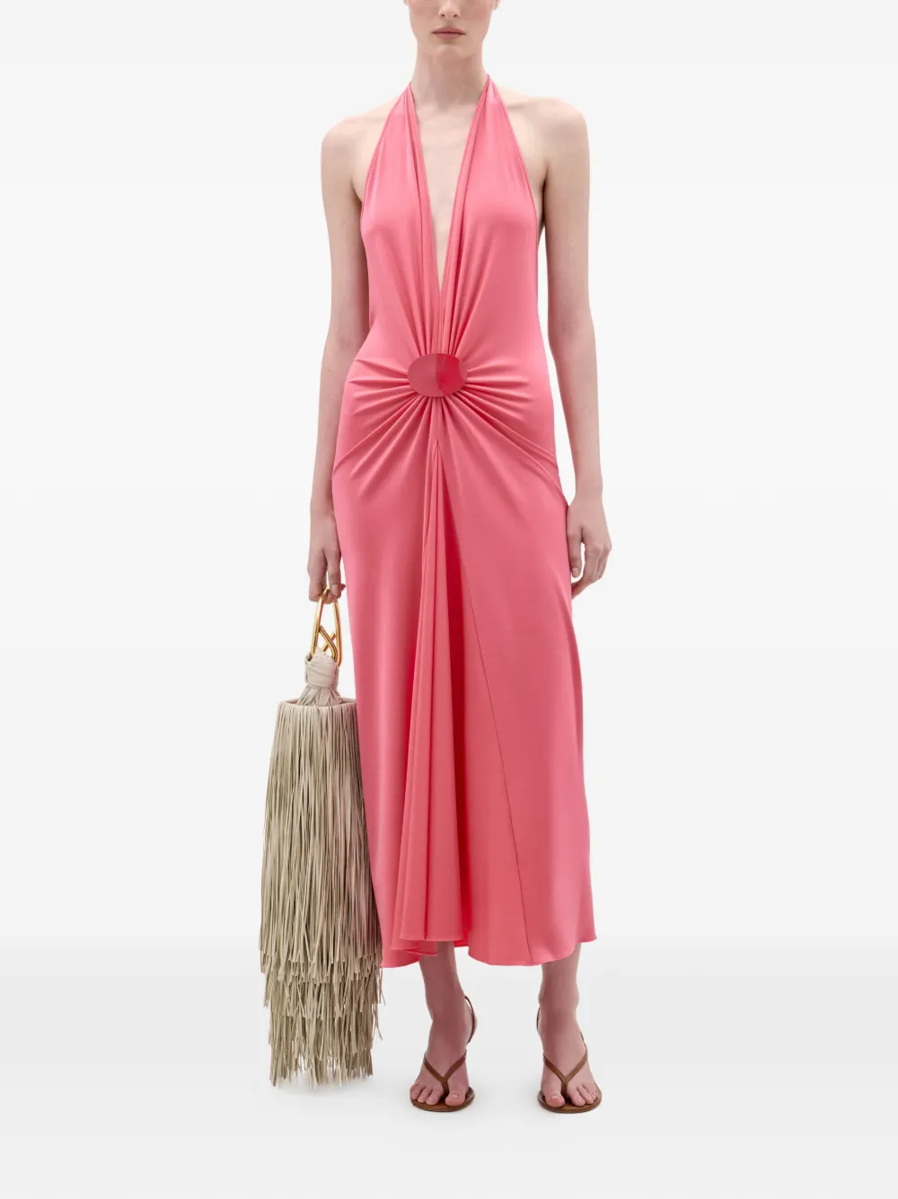 Silvia Tcherassi Veracruz Maxi Dress In Pink