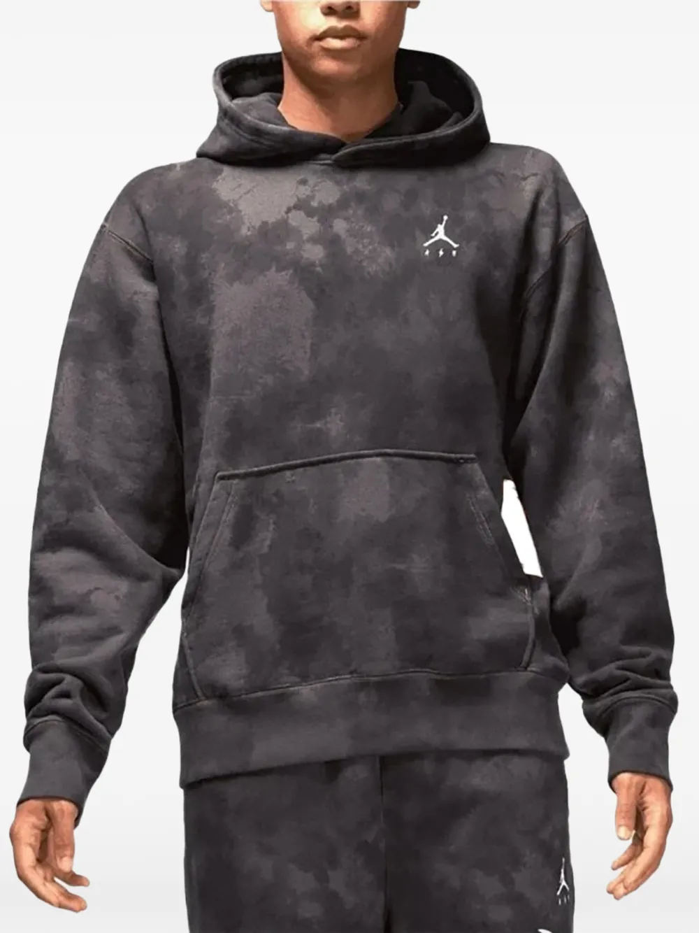 Jordan tie-dye long-sleeve hoodie - Grigio