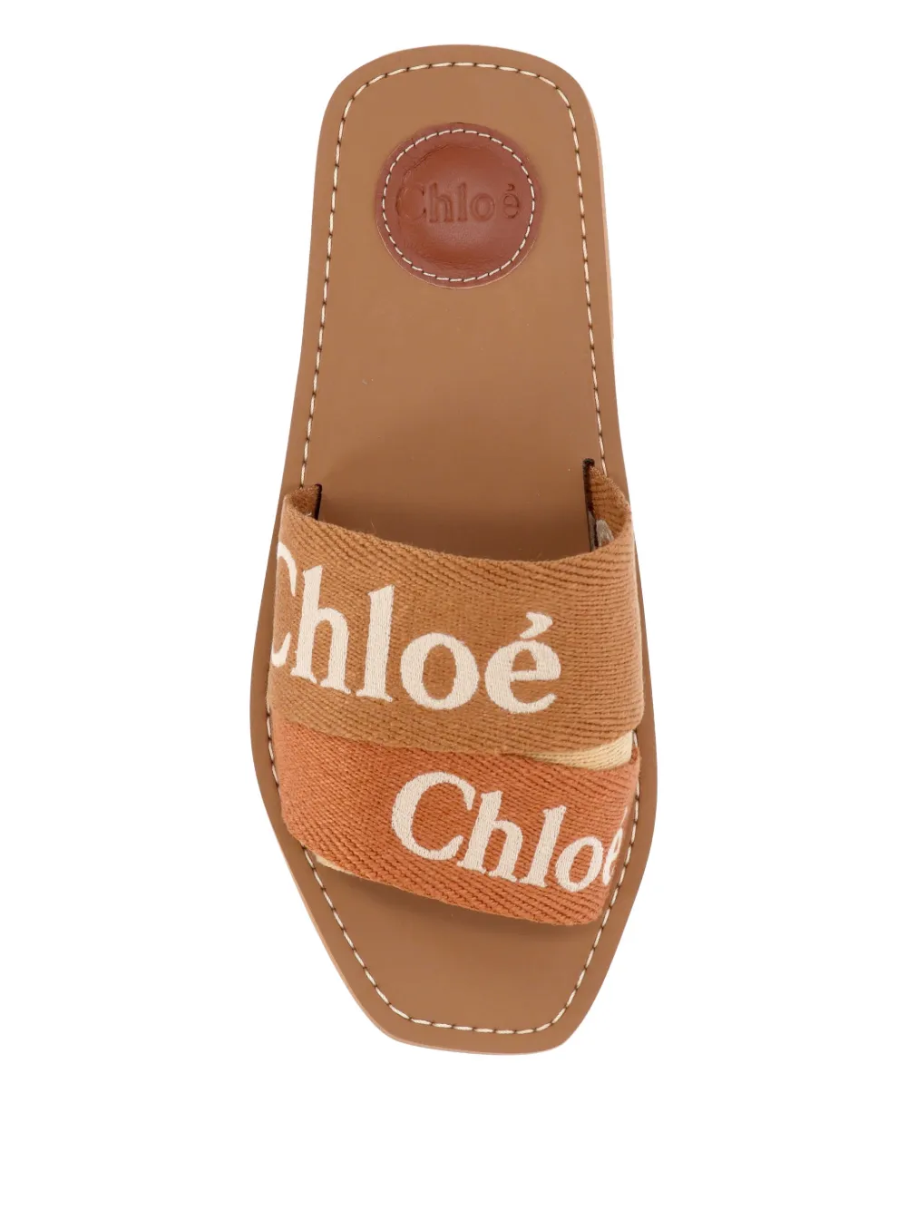 Chloé Sandalen met logobandje Bruin