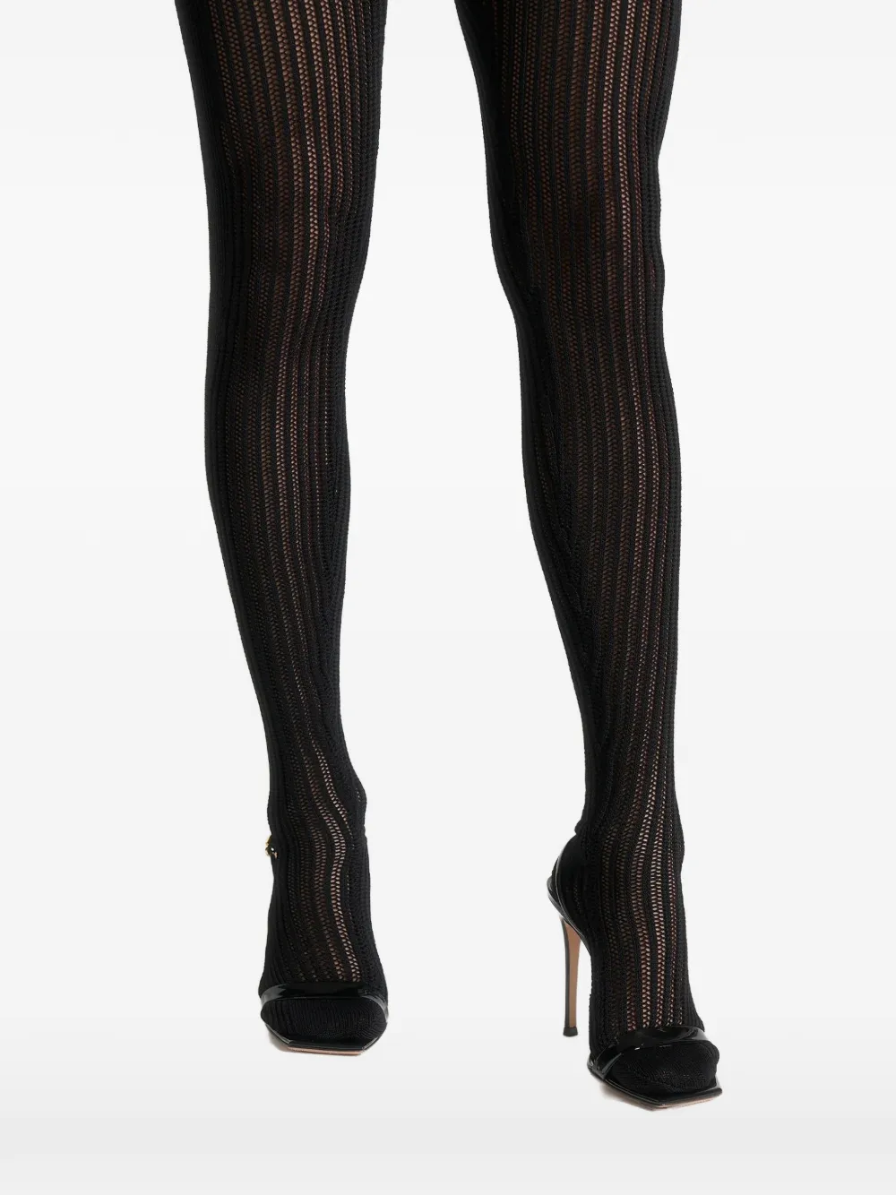 Manière De Voir contour knit footsie trousers Zwart