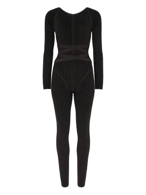 Manière De Voir knitted tie jumpsuit