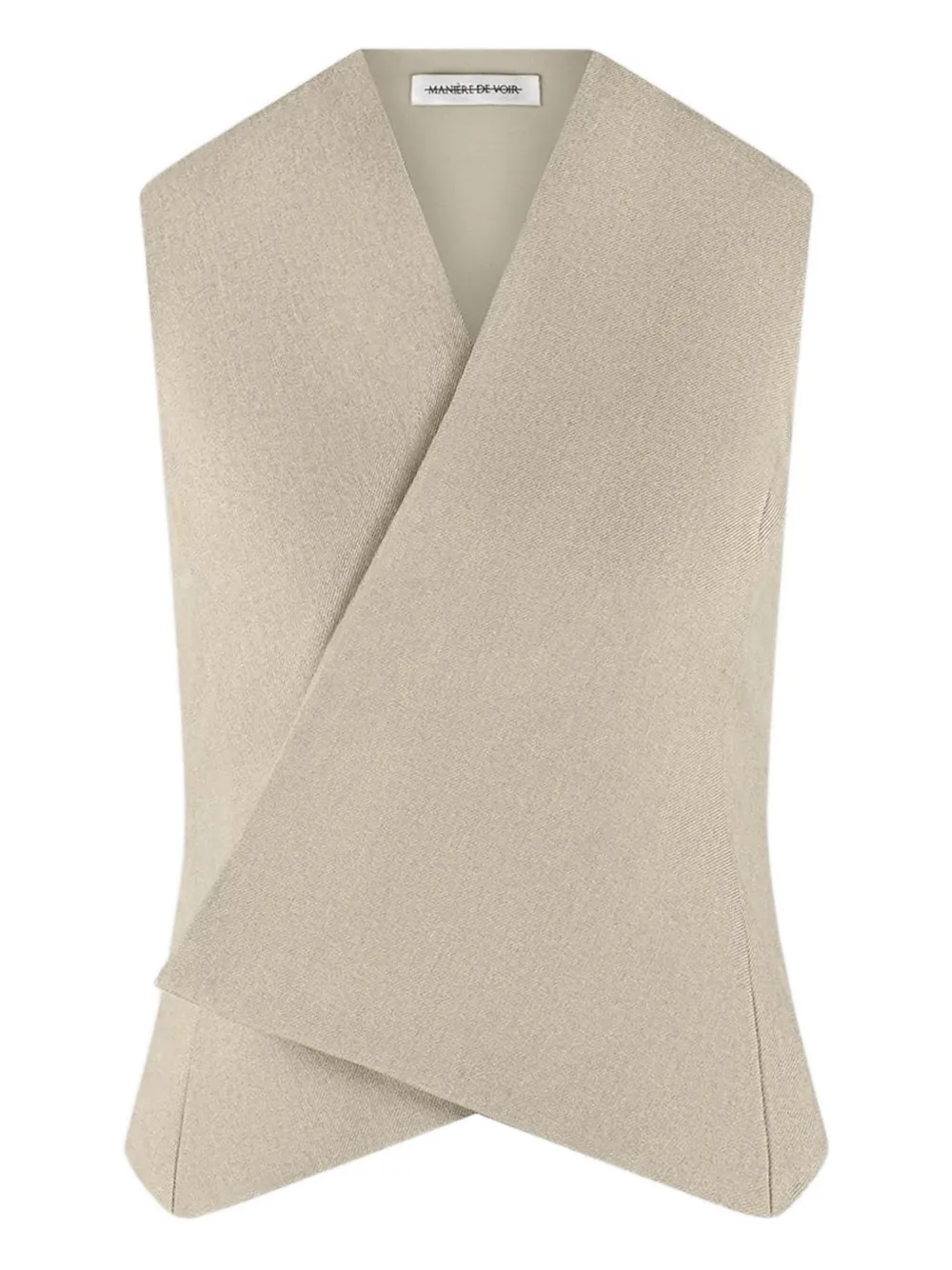 Manière De Voir Wrap Tailored Waistcoat In Neutral