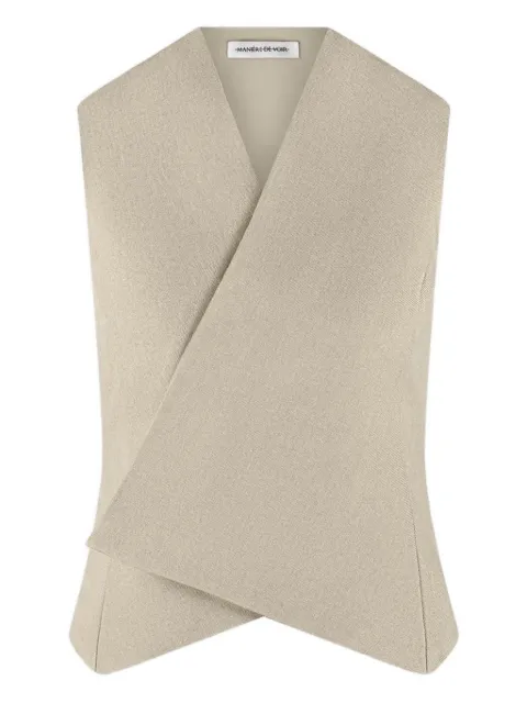 Manière De Voir wrap tailored waistcoat