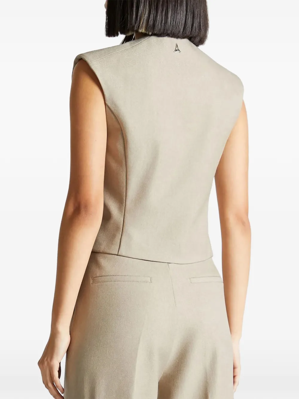 Manière De Voir Wrap Tailored Waistcoat In Neutral