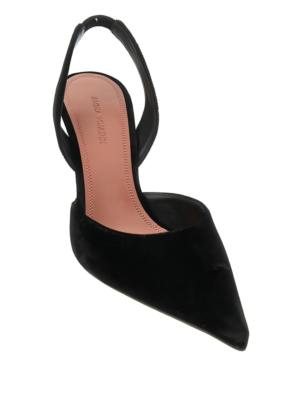 Amina Muaddi 95mm Holli Slingback Pumps In Black