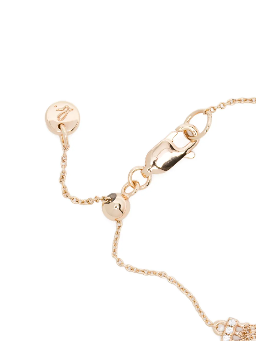 Agnès B. Pendant Charm Bracelet In Brown