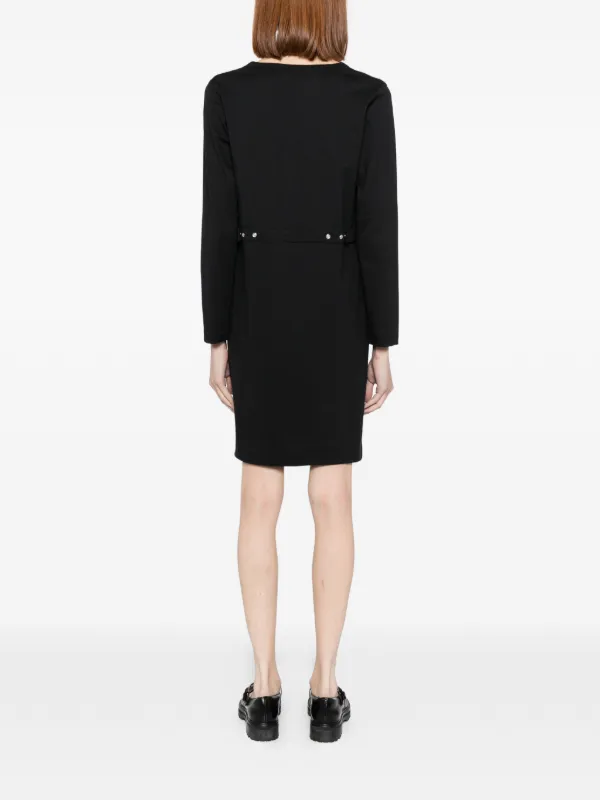 black cardigan for formal dress Black Knit V-Neck Cardi BLANK