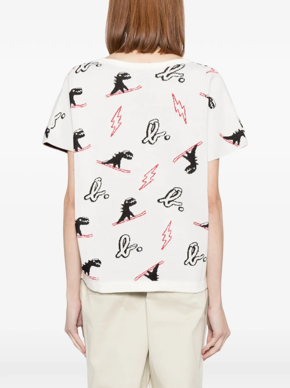 Sport B. By Agnès B. Dino Christmas Vest In White