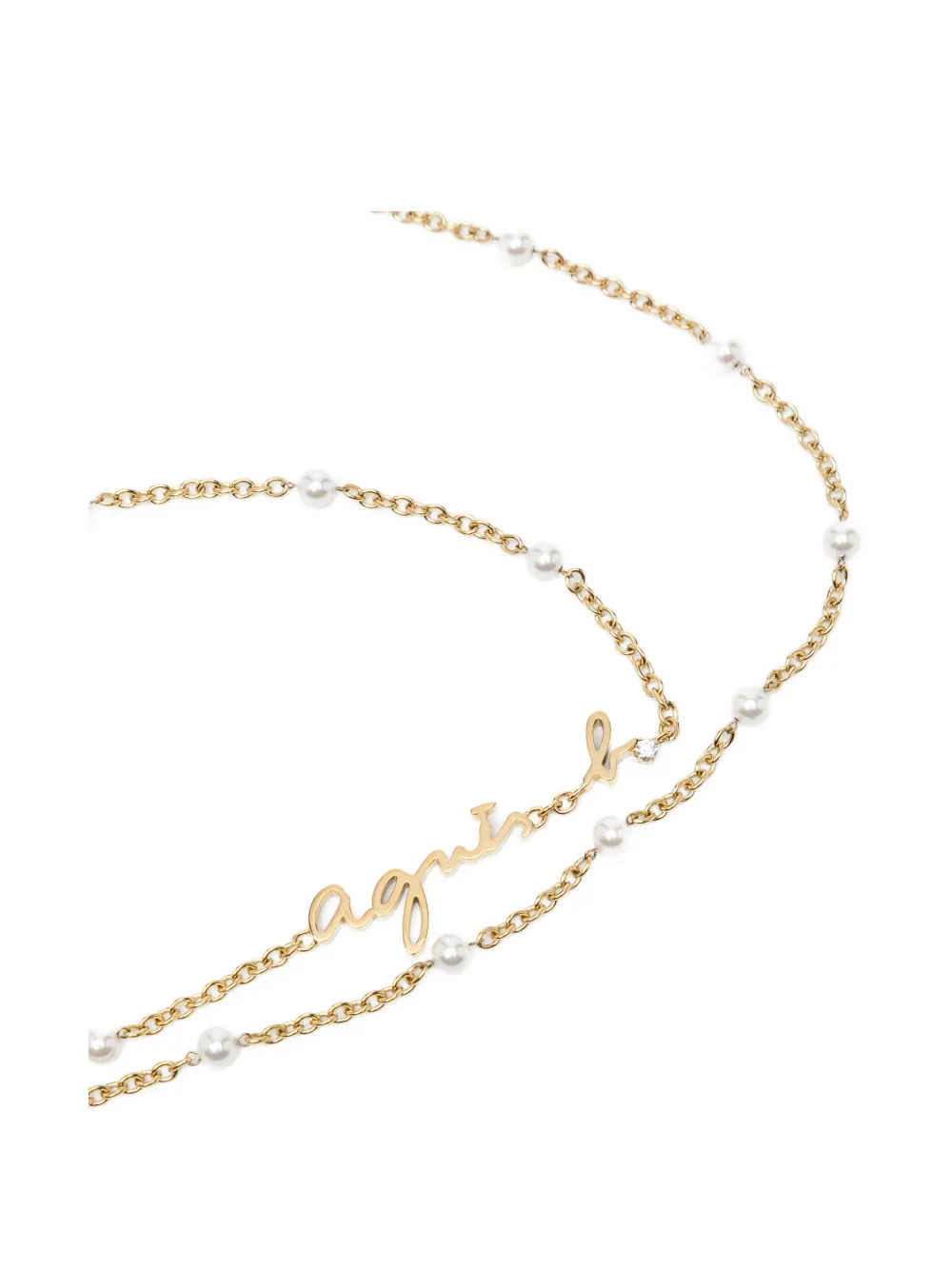 Agnès B. Canopy Pearl Phone Strap In Multi