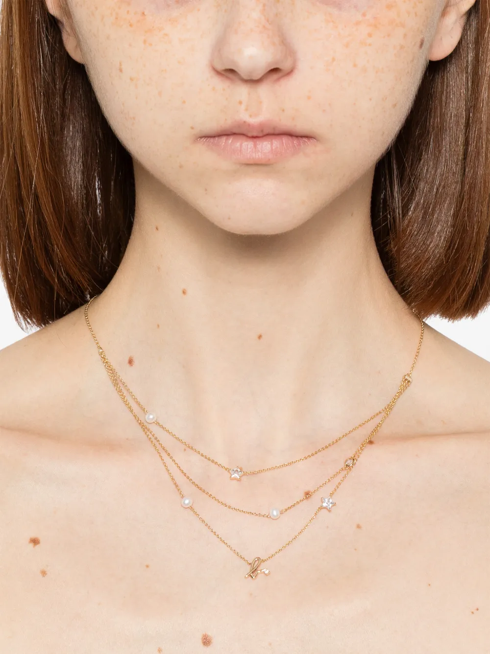 agnès b.  collier multi-rangs Star Pearl | Image 2