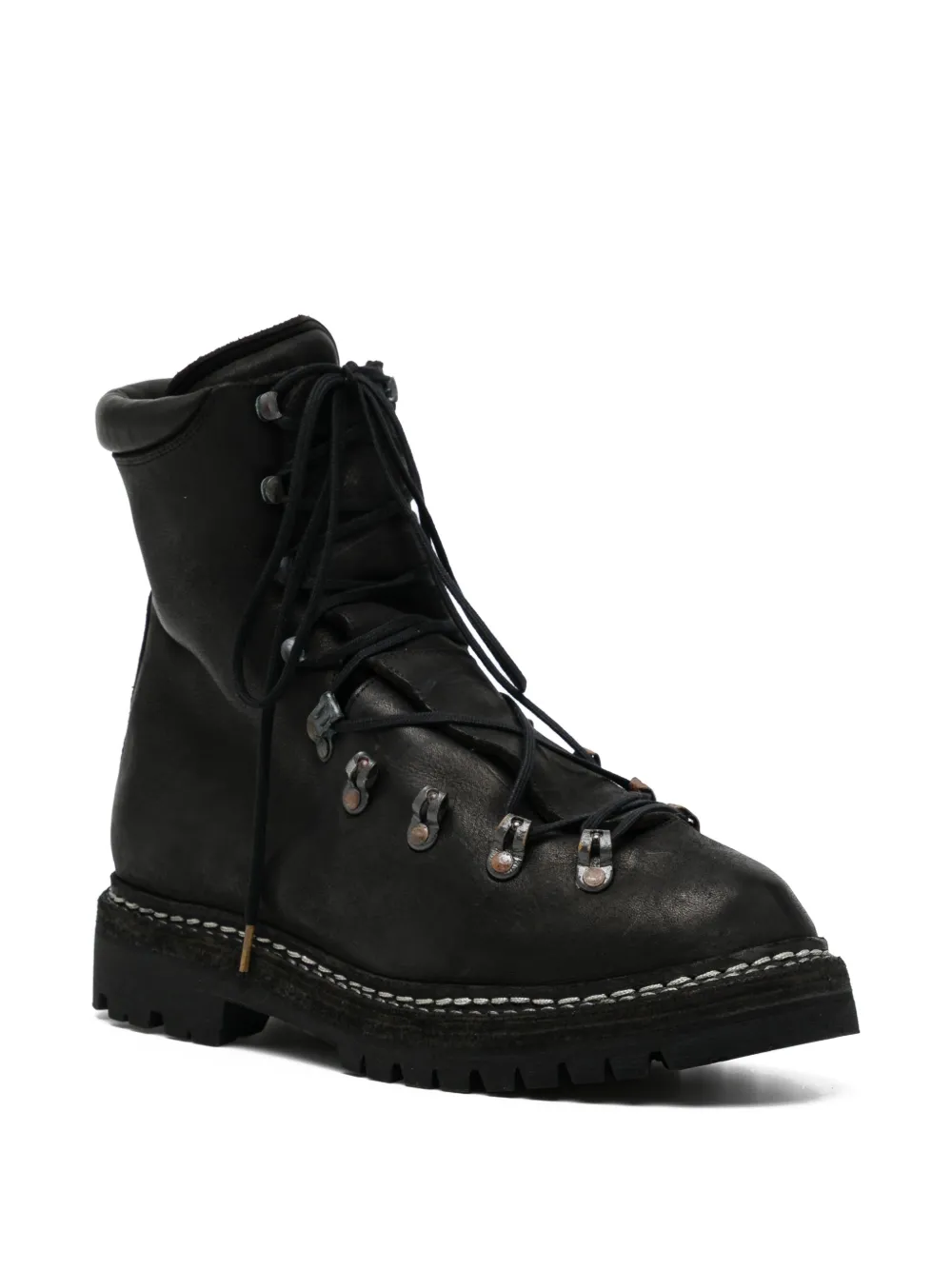 Guidi lace-up full-grain leather boots | Biker Boots | Image 2