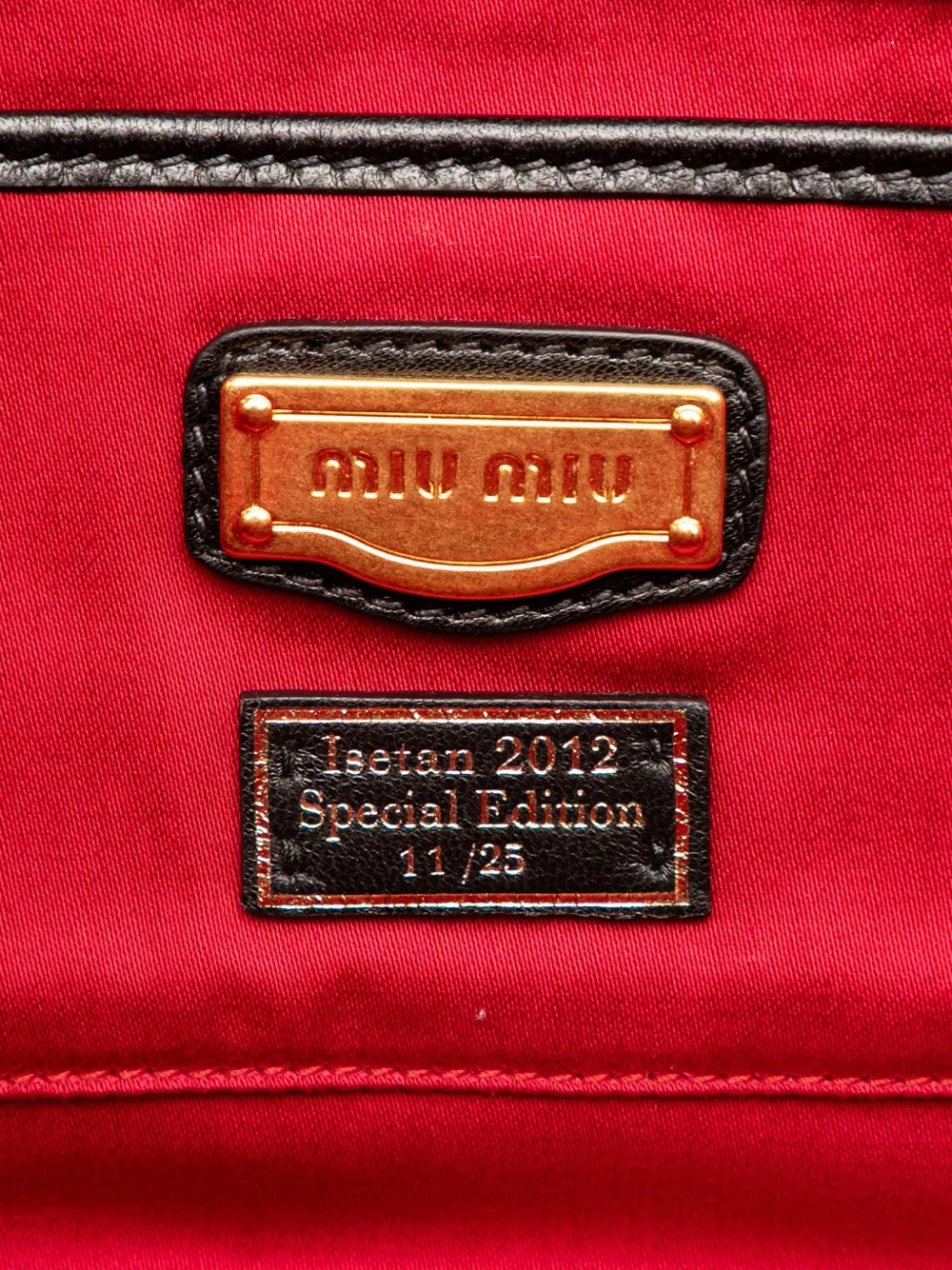 Pre-owned Miu Miu 2012 Limited Edition Matelasse Printed Canvas Handbag In Yellow