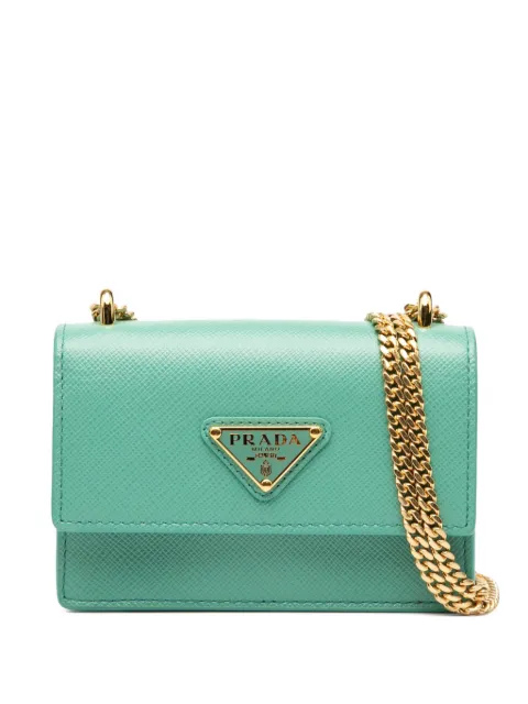 Prada Pre-Owned 2013-2025 Saffiano Lux Card Holder on Chain crossbody bag
