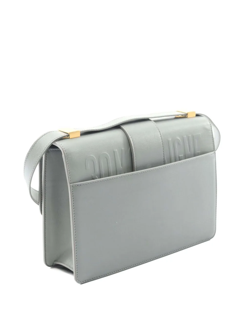 DIOR Pre-owned 2021 Leather 30 Montaigne Flap Crossbody Bag In Green