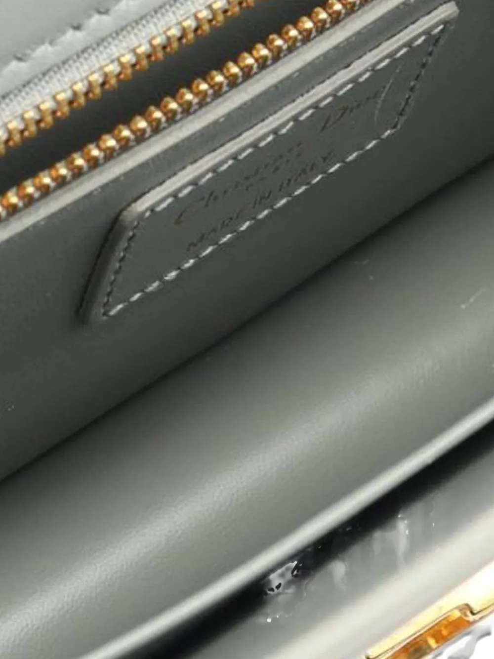 DIOR Pre-owned 2021 Leather 30 Montaigne Flap Crossbody Bag In Green