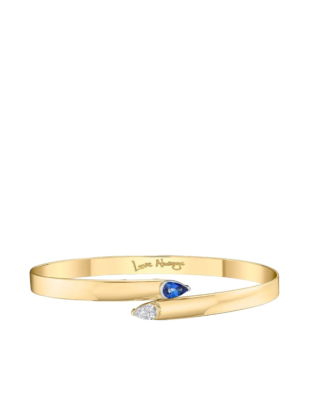 PHILLIPS HOUSE 18kt yellow gold diamond sapphire toi et moi bracelet - Oro