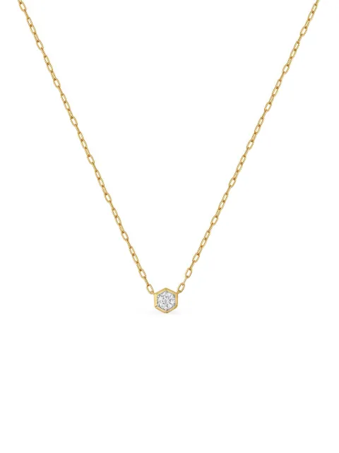 Sara Weinstock 18K yellow gold Honey Comb diamond necklace