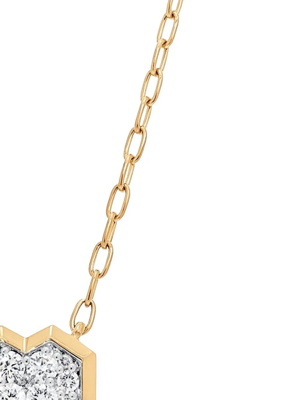 Sara Weinstock collier en or jaune 18ct Honey Comb à diamant | Image 2