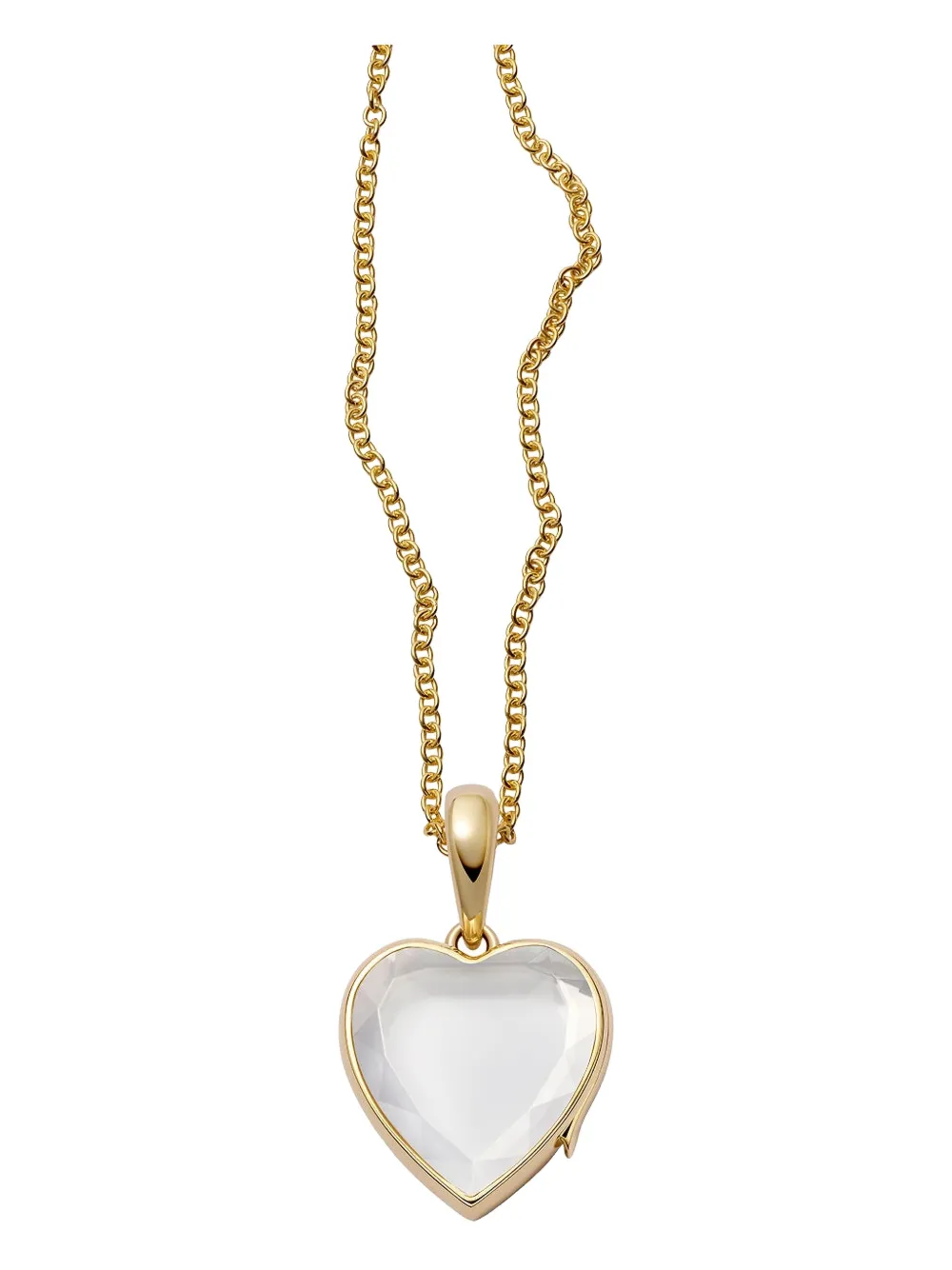 Loquet 18K yellow gold midi heart locket - Oro