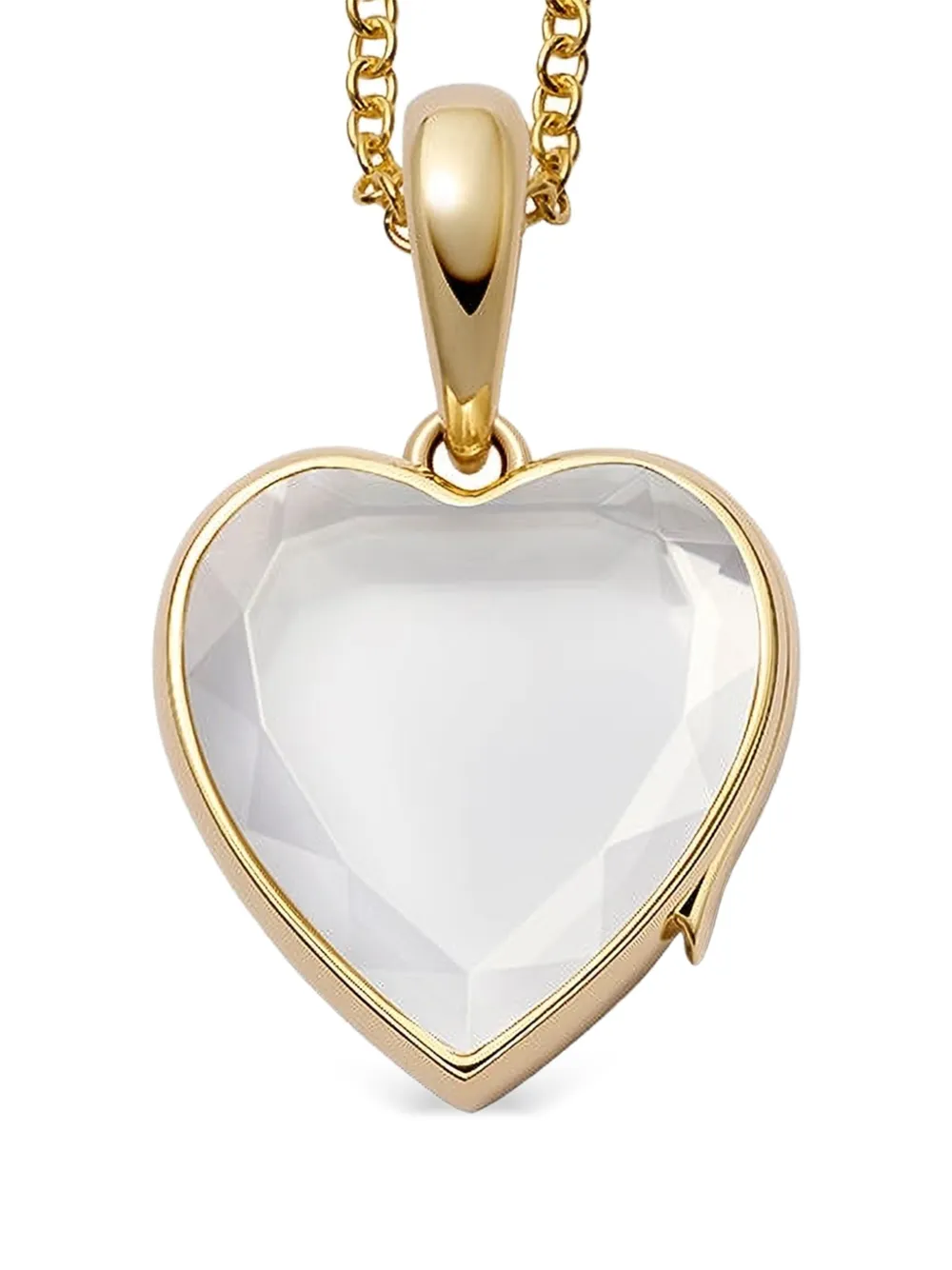 Loquet 18k Yellow Gold Midi Heart Locket In Gold