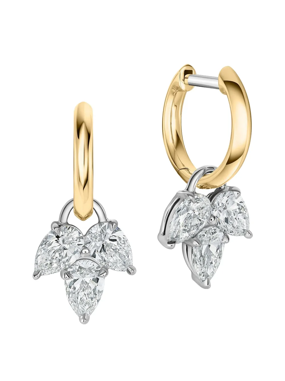 Phillips House 18k Yellow Gold Diamond Leaf Earrings In Gold