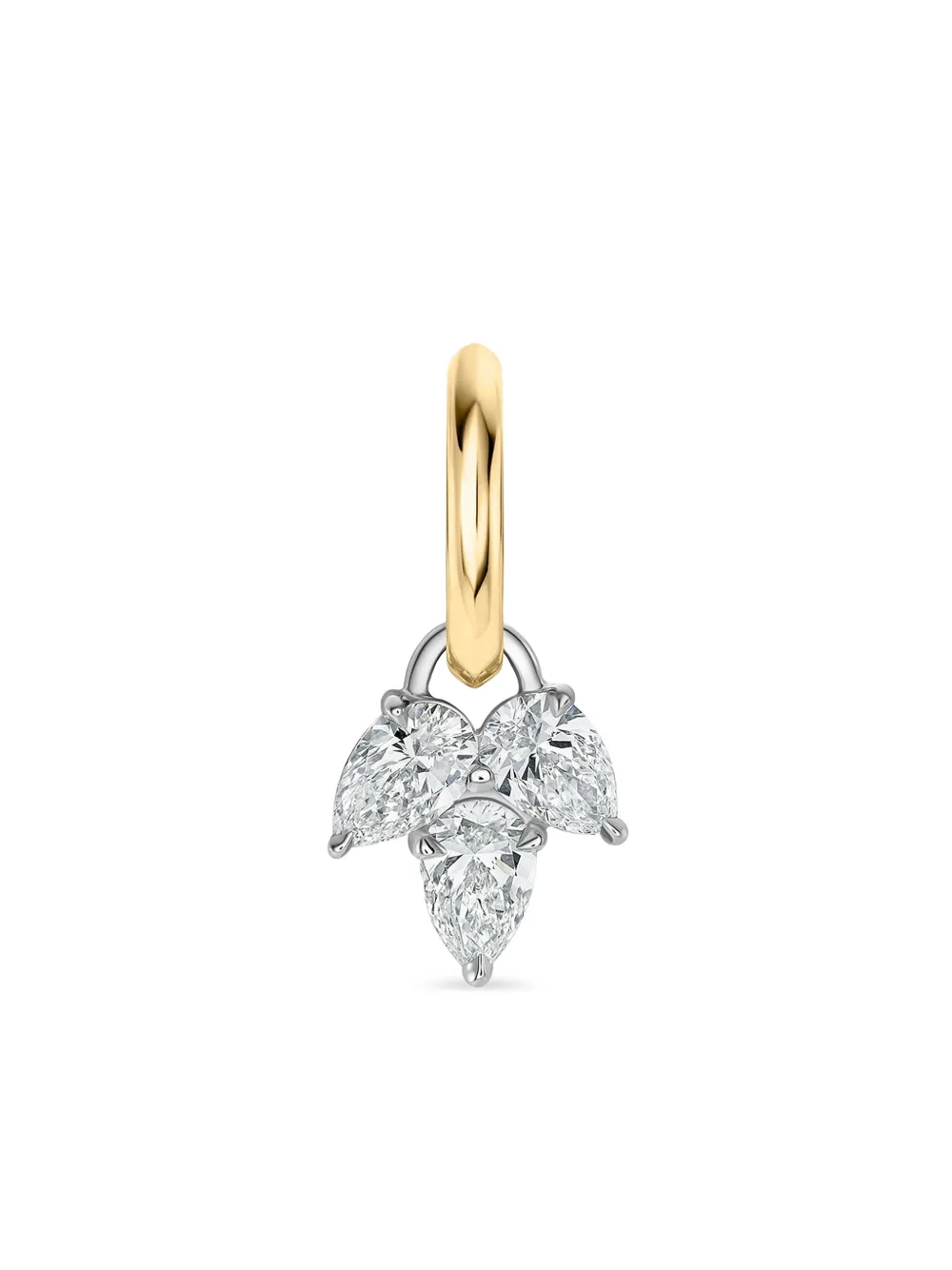 Phillips House 18k Yellow Gold Diamond Leaf Earrings In Gold