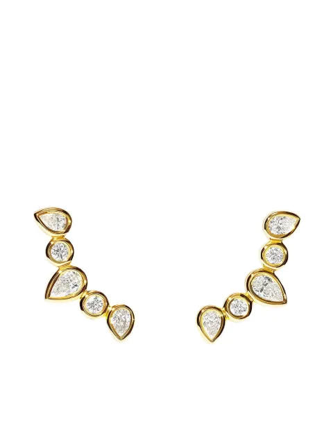 TAMARA COMOLLI 18k yellow gold Gypsy Crawler diamond earrings