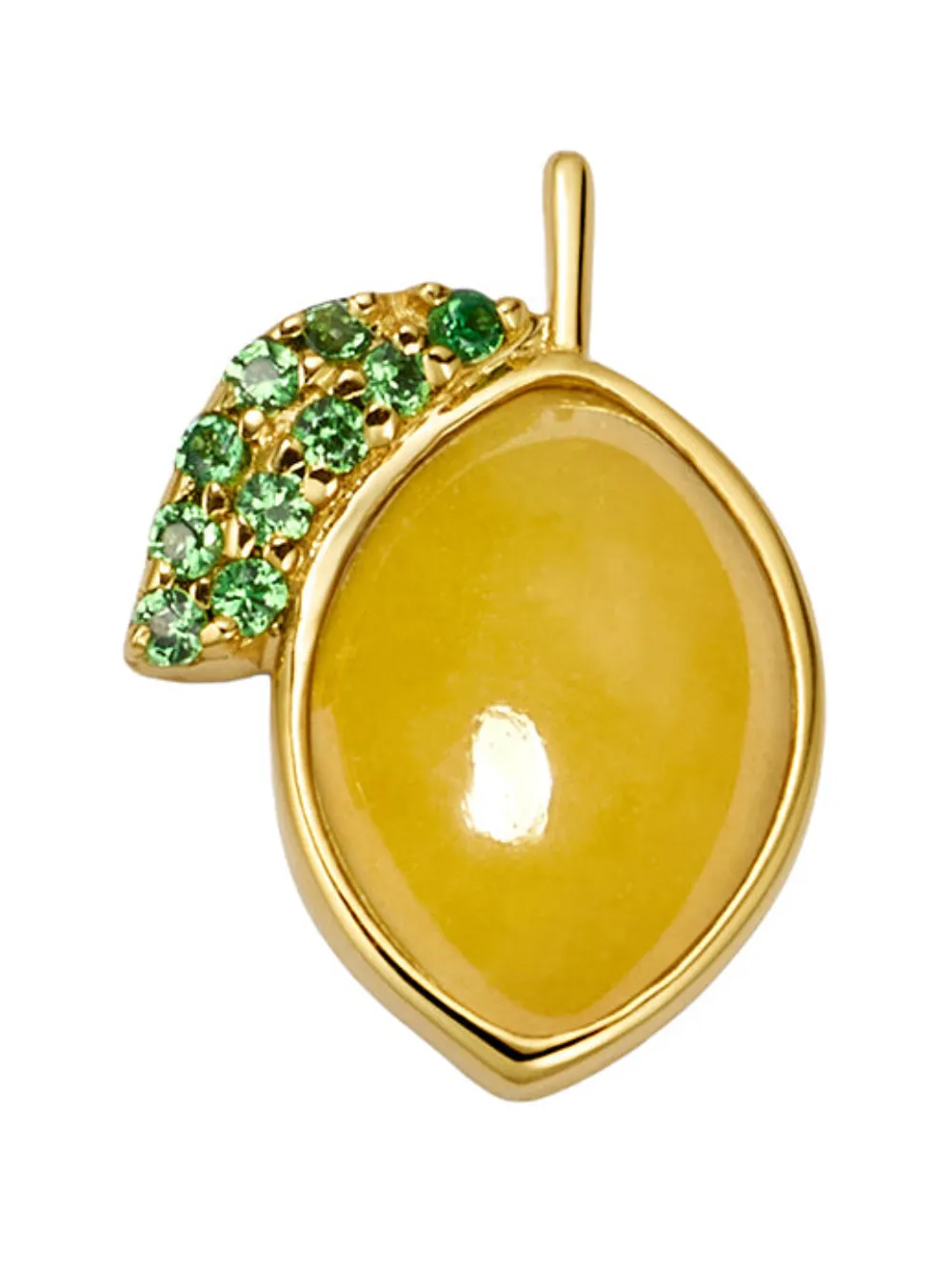 Loquet Pendente Lemon in oro giallo 18 carati con tsavorite