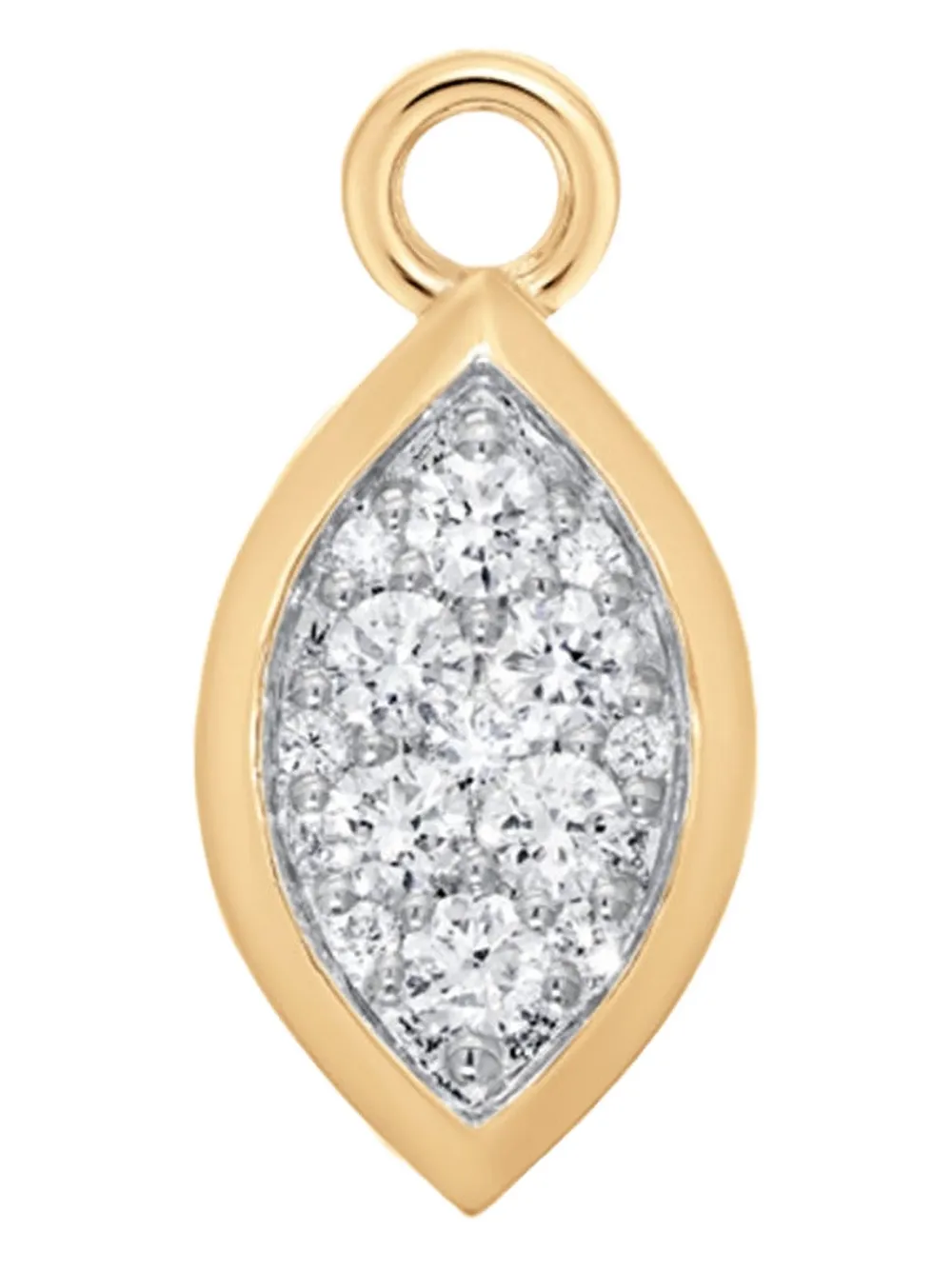 Sara Weinstock 18k Yellow Gold Diamond Marquise Charm In Gold