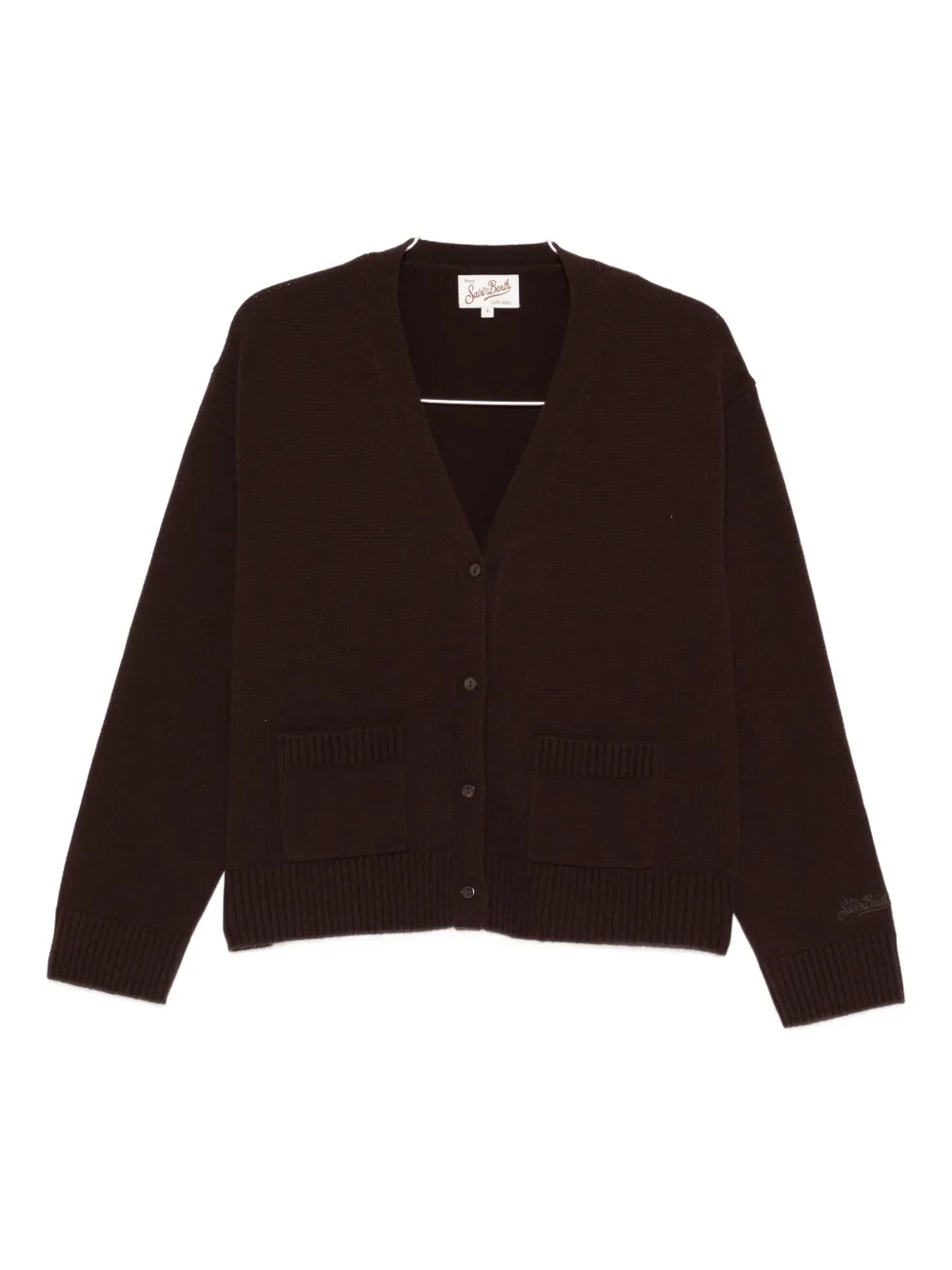 MC2 Saint Barth Madie wool V-neck cardigan - Marrone