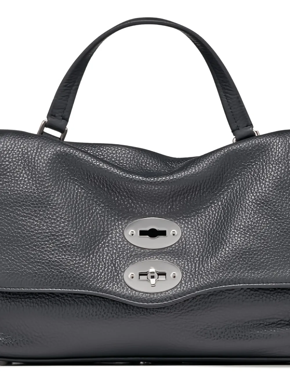 Zanellato Turn-lock Studded-embellishment Tote Bag In Gray