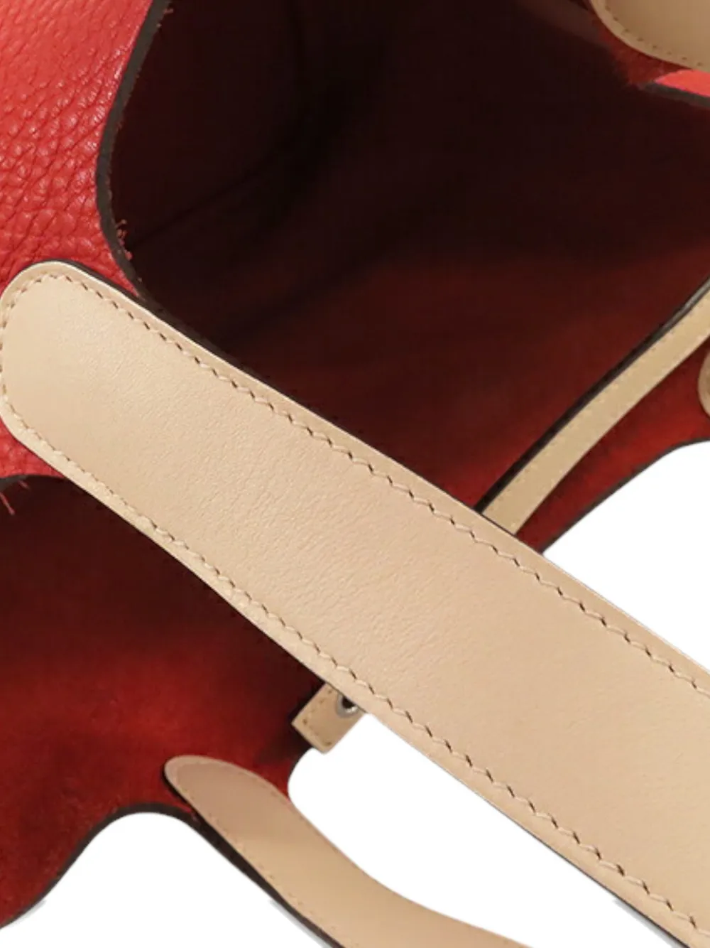 Pre-owned Hermes 2016 Bicolor Clemence And Swift Picotin Lock 22 Handbag In Red