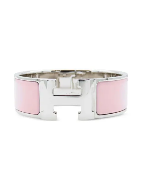 Hermès Pre-Owned 2000-2020 Wide Enamel Clic Clac H Bracelet PM costume bracelet