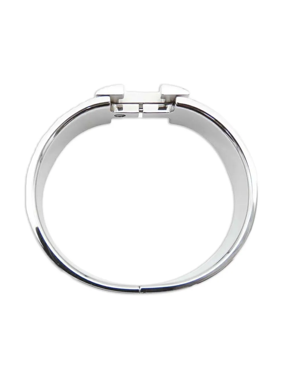 HERMES Pre-owned 2000-2020 Wide Enamel Clic Clac H Bracelet Pm Costume Bracelet In Pink