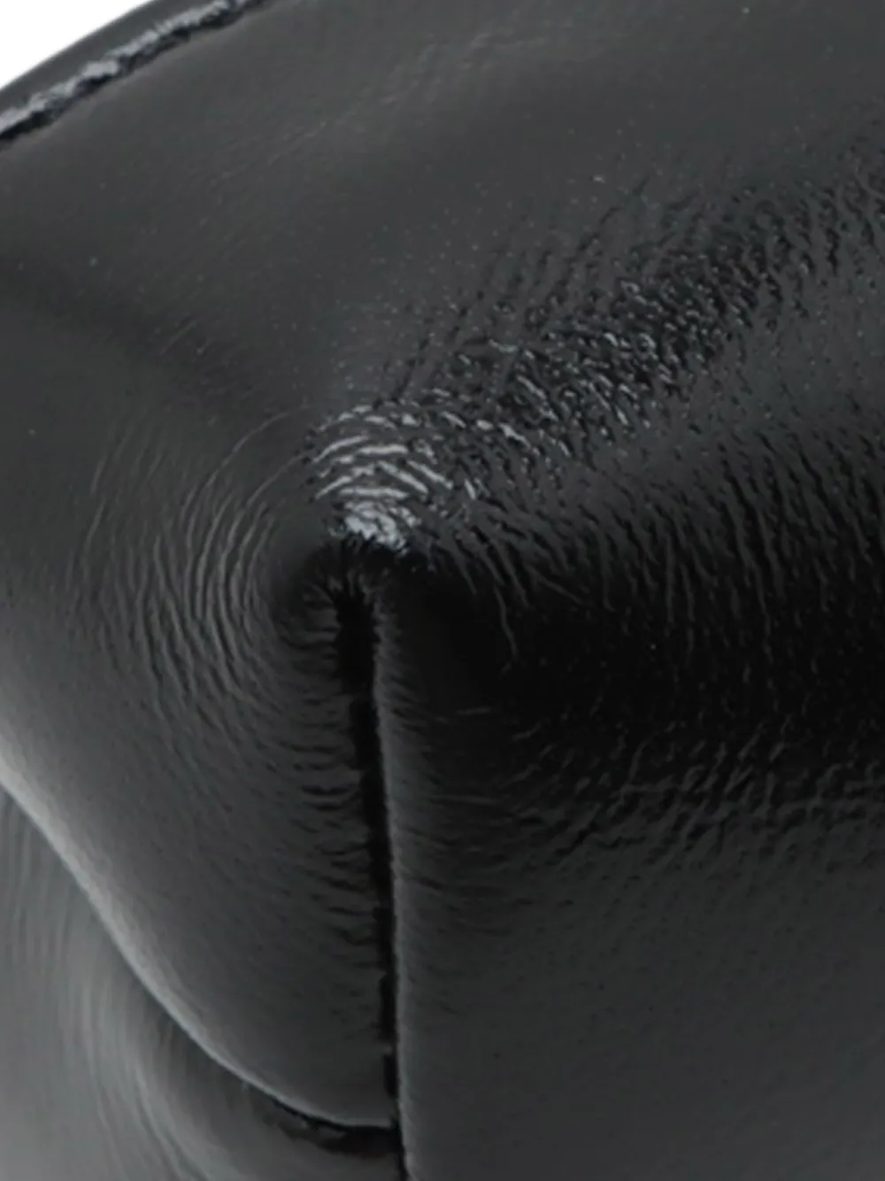 Pre-owned Chanel 2021-2025 Nano Bicolor Quilted Shiny Lambskin 31 Clutch With Chain Satchel In White