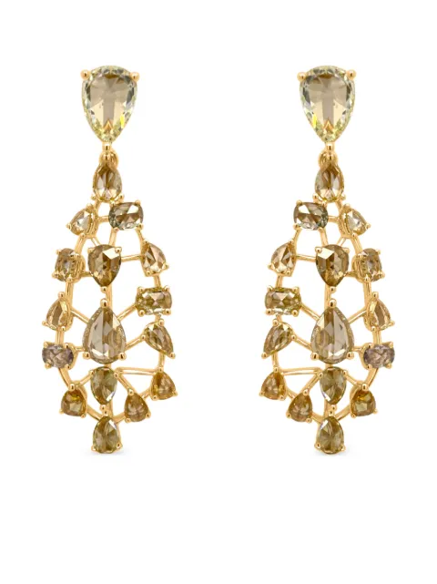 HYT Jewelry 18K yellow gold diamond earrings