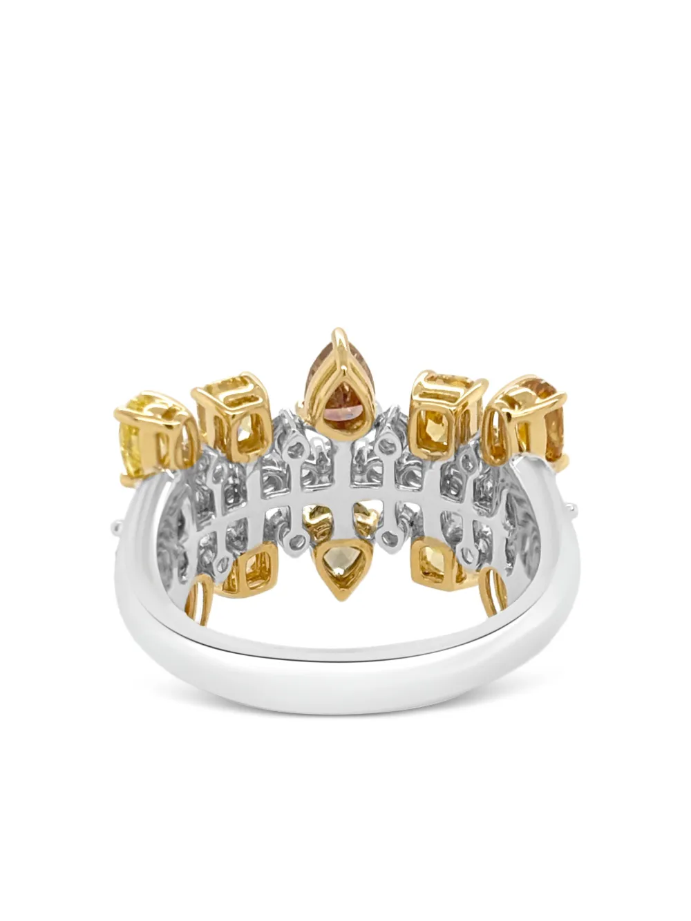 18k White And Yellow Gold Diamond Ring