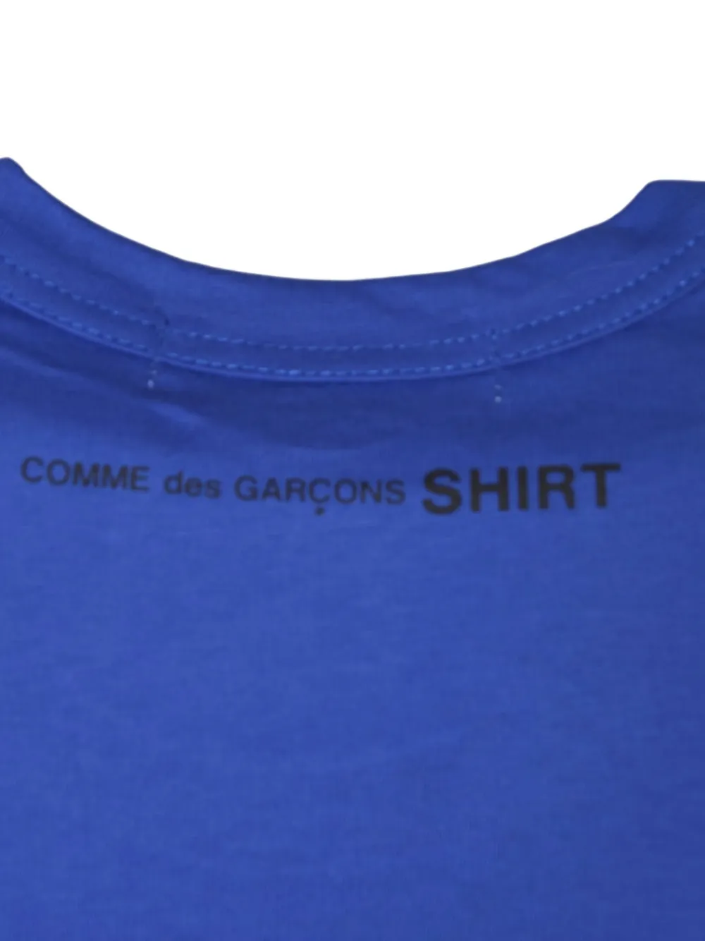 Comme Des Garçons T-shirt met ronde hals Blauw