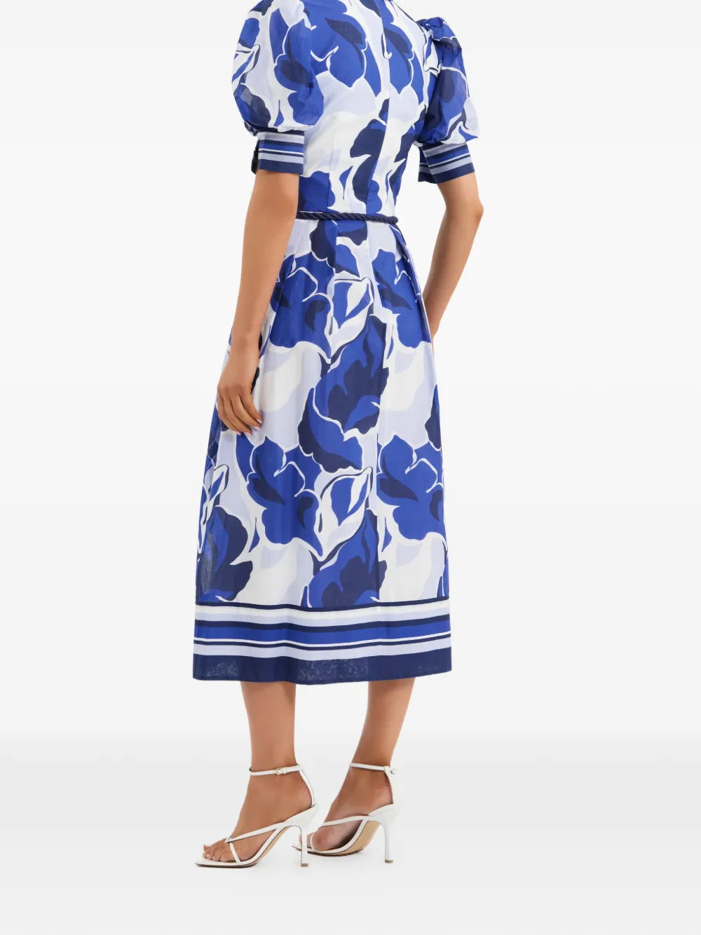 Rebecca Vallance Paros midi-jurk met korte mouwen Blauw