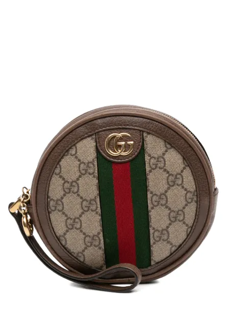 Gucci Pre-Owned 2016-2025 GG Supreme Ophidia Round clutch bag