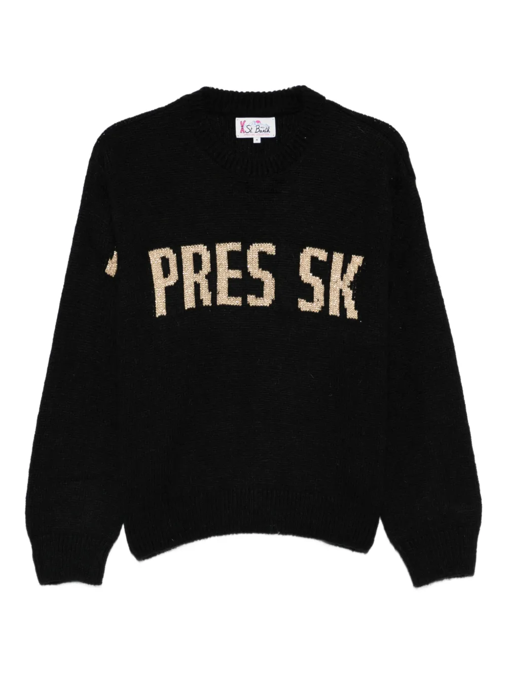 MC2 Saint Barth letter crew-neck sweater | Black | Image 1