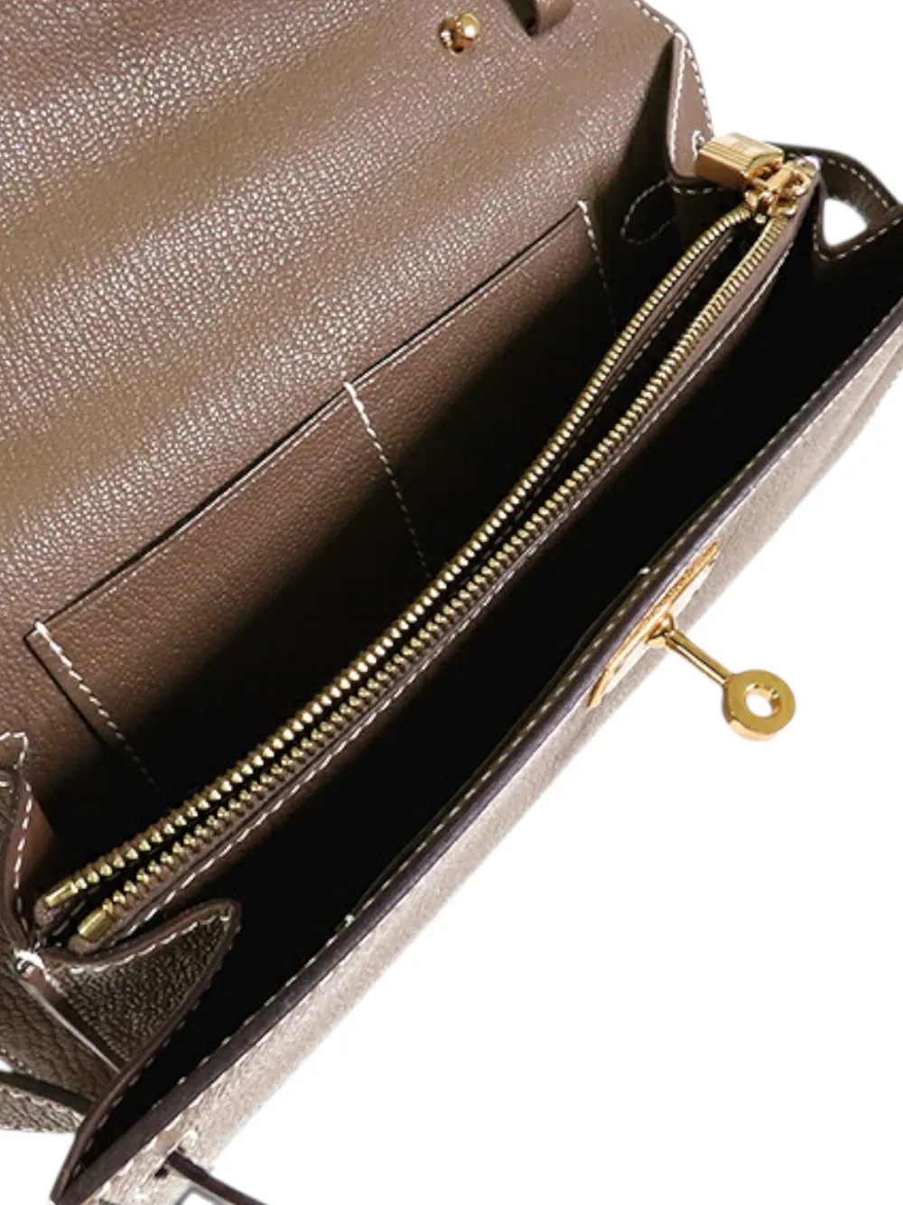 Hermès Pre-Owned 2022 Chevre Mysore Kelly To Go Wallet crossbody bag | Pre-Owned | Image 2